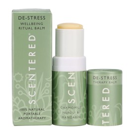 Scentered Aromatherapy Inhaler Balm Stick, DE-STRESS - Relaxing & Stress-Relieving - 100% Natural Essential Oils Blend: Chamomile, Cedarwood, Rosemary - Stress Relief Gifts for Women