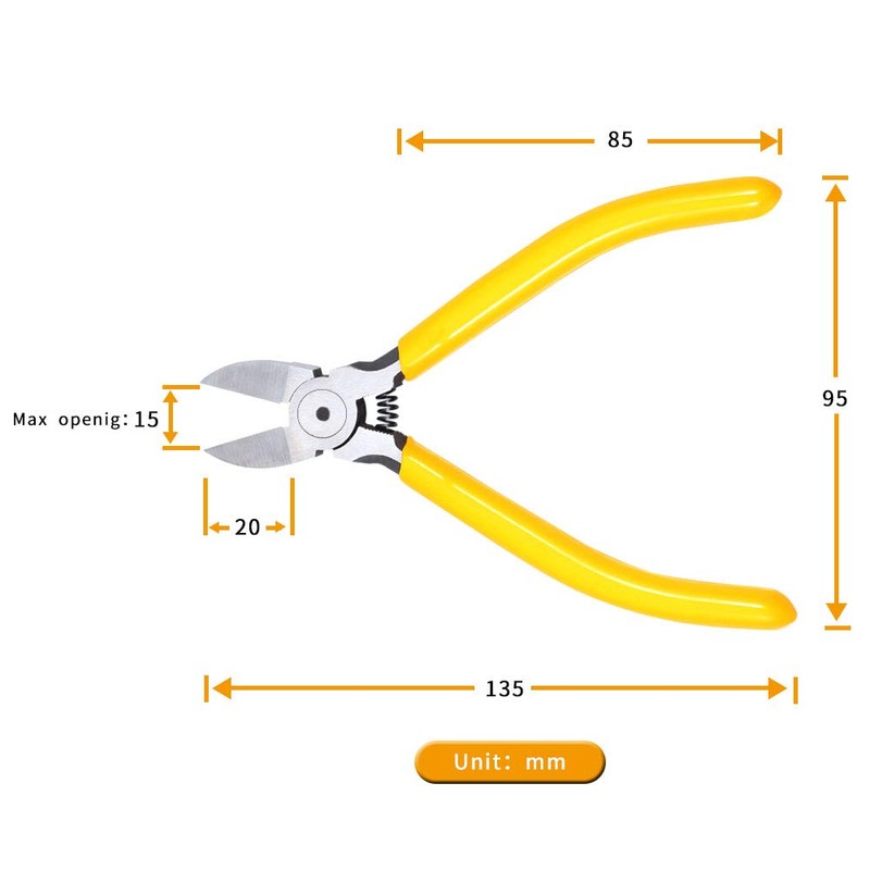 LEONTOOL Mini Nipper, 5.3 inches (135 mm), Plastic Nipper, Micro