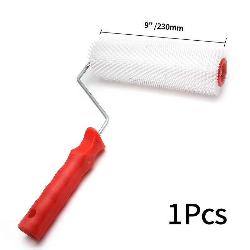 Rierdge 9''/230mm Spike Roller, Latex Floor Self Compound Roller Leveling