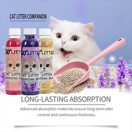 NonScents Odor Control Cat Litter Deodorizer-Cat litter deodorization-Cat litter companion，Professional Strength Odor Neutralizer,Rose fragrance and Cat litter shovel 2pcs