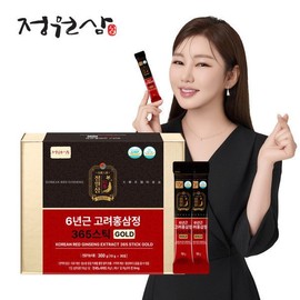 Jeongwon Sam 정원삼 6년근 고려홍삼정 365스틱 골드 (10g x 30포) 송가인이 선택한 정원삼 Jeongwonsam 6-Year-Old Korean Red Ginseng Extract 365 Sticks Gold (10g x 30 Packs) Selected by Song Gain