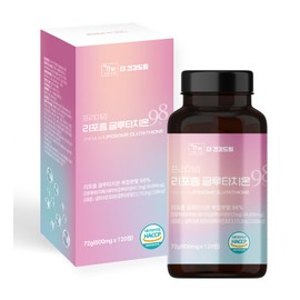 The Health Dream Liposomal Glutathione Tablets 98% Vitamin C Collagen 120 Tablets, 1 Piece / 더건강드림 리포좀 글루타치온 정 98% 비타민c 콜라겐 120정, 1개