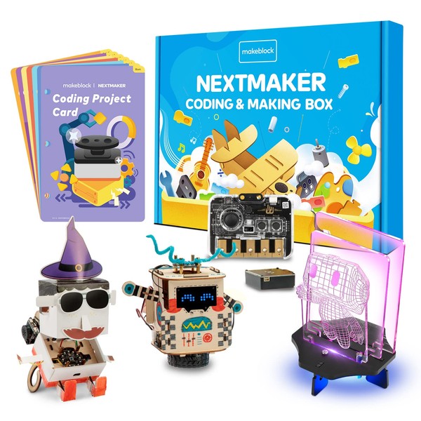 Makeblock NextMaker STEM Kit for Kids Ages 8-10, Educational Coding Kit with Rich Online Learning Resources, STEM Toys Science Kit Gift for Kids to Learn Coding Engineering Electronics