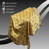 Barber Flow Diamond Gold Satin Hair Cutting Cape | Adjustable