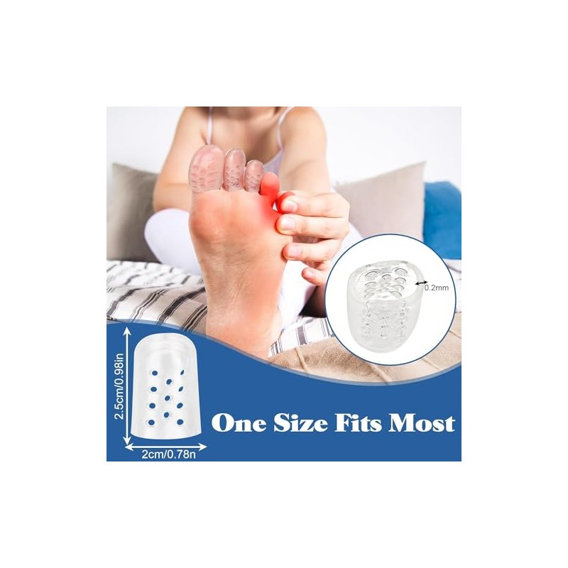 20 Pcs Protector para Dedos de Los Pies, Protector de
