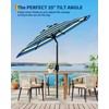GarveeLife 9FT Outdoor Patio Umbrella, Outdoor Table Umbrella, Market Umbrella