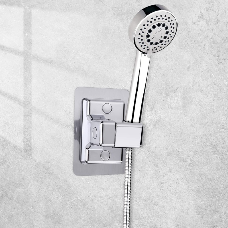 Shower Head Holder, 360° Adjustable Shower Holder Strong Paste Shower