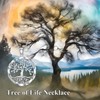 BETHZA Diamond Tree of Life Necklace 925 Sterling Silver Family