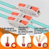 Tanbupu 30PCS Lever Wire Connectors, Mini Quick Connectors Electrical Splicing