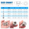 Glarks 16Pcs 304 Stainless Steel 1/8'' NPT Male Pipe Plug
