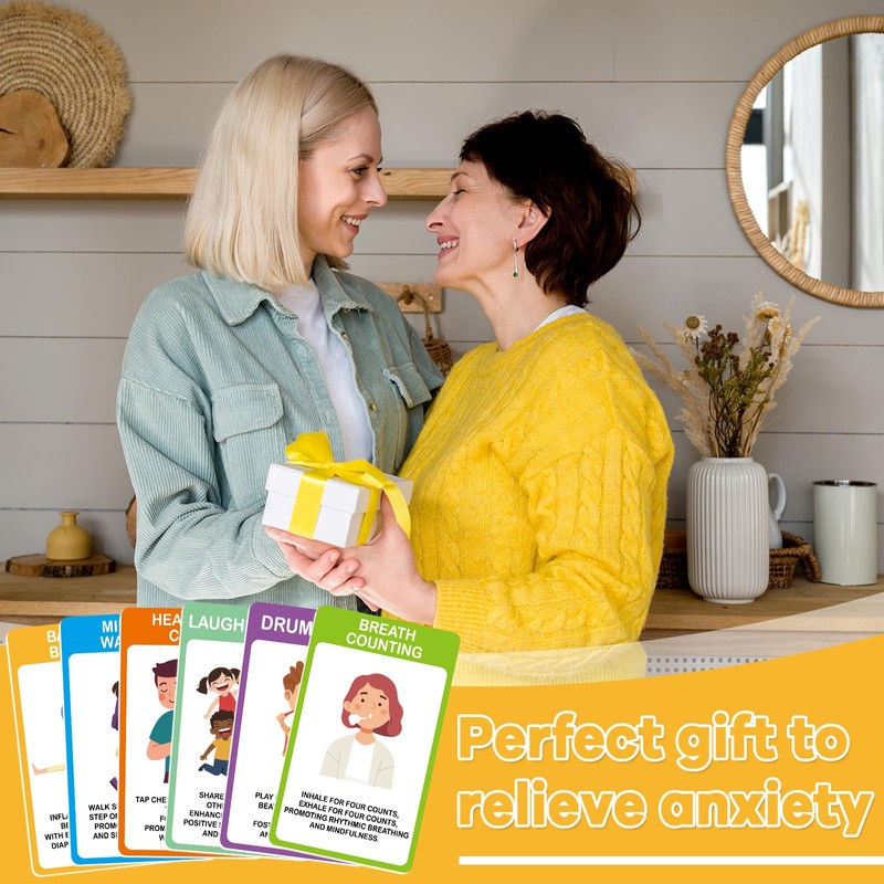 60PCS ADHD Coping Skills Cards Emotional Regulation Tool for Kids