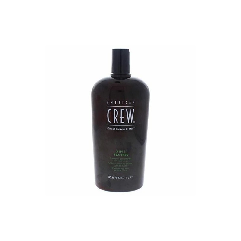 American Crew 3-In-1 TEA TREE Shampoo Conditioner & Bodywash 33.8oz