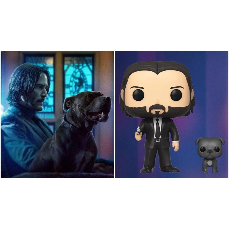 Funko Pop John Wick With Dog Buddy Keanu Reeves Vinyl