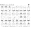 LALABEL Condiment Labels, Cafe Style Design, Spice, Herb Labels, 48
