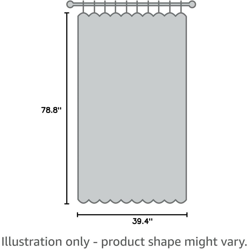 Round Shower Curtain Hanging Bathroom Curtains with Storage and Double