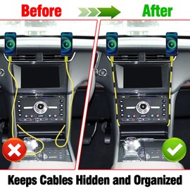 12 Pcs Car Trim Cable Clips, Car Cable Management Wire Organizer Cord-B(02)