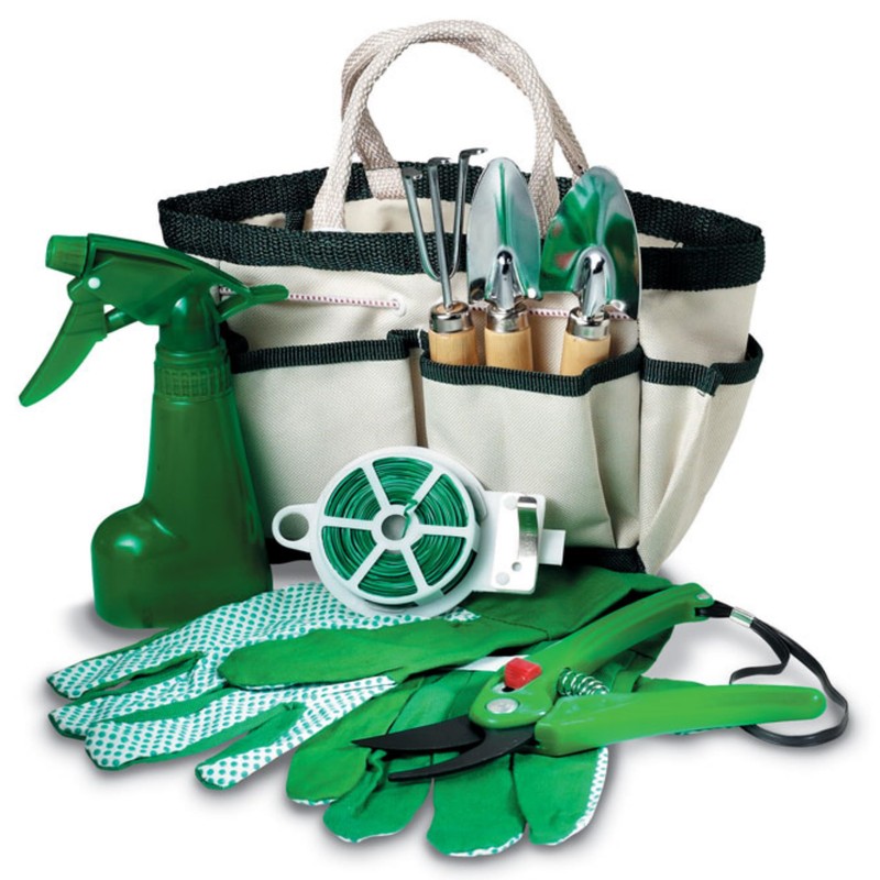 7 Piece Garden Tool Set Garden Nzbehör Rake Shovel Gloves