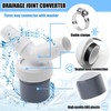 Dishwasher Washing Machine Drain Adapter Double Connection Y 1 1/4
