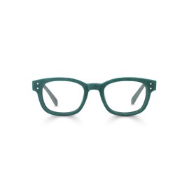 eyebobs - Biff | Premium Reading Glasses for Men and Women | Square Frame for Narrow Faces, Forest Green Woodgrain, 1.50
