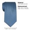Retreez Wavy Zig Zag Stripe Pattern Woven Men's Tie -