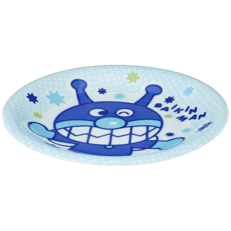 「 それいけ!アンパンマン 」 ばいきんまん ケーキ皿 16cm 子供用 食器 ブルー 081633
