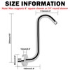 NearMoon S Shaped Shower Head Riser Arm, Shower Extender Arm