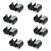 Felt gliders for cantilever chairs, 16 pieces, clamping shell gliders,