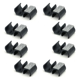 Felt gliders for cantilever chairs, 16 pieces, clamping shell gliders, diameter 24-25 mm, furniture protection