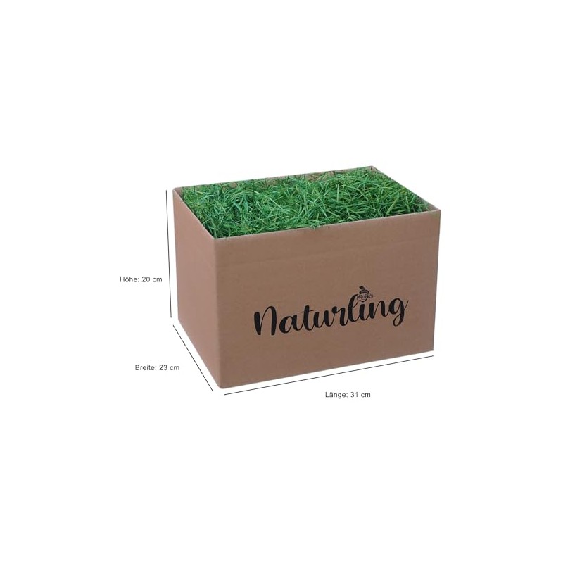 naturling Easter Grass 500 g Green Wood Wool for Easter