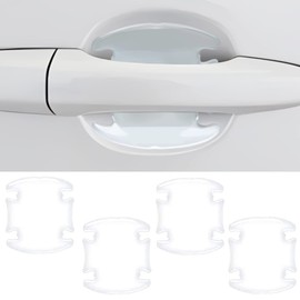 4Pcs 3D Transparent Car Door Handle Cup Protector,Transparent Universal Car Door Handle Cup Protector Film Waterproof Anti-Scratch Car Decals, Suitable for Cars, Trucks, SUVs