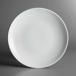 Restaurant Value, Stoneware Coupe Shape Plate 6.5", Matte White, Case of 36