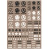 Hikyu Parts JPN Decal 00 Dark Gray 1 Piece Plastic