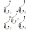 Fuxxer 5 x Antique Coat Hooks, Towel Hooks, Iron Hooks,