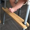 High Chair Footrest, Natural Bamboo Wooden Footrest Compatible with IKEA