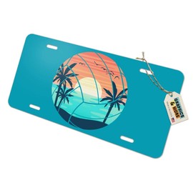 GRAPHICS & MORE Volleyball Beach Scene Novelty Metal Vanity Tag License Plate