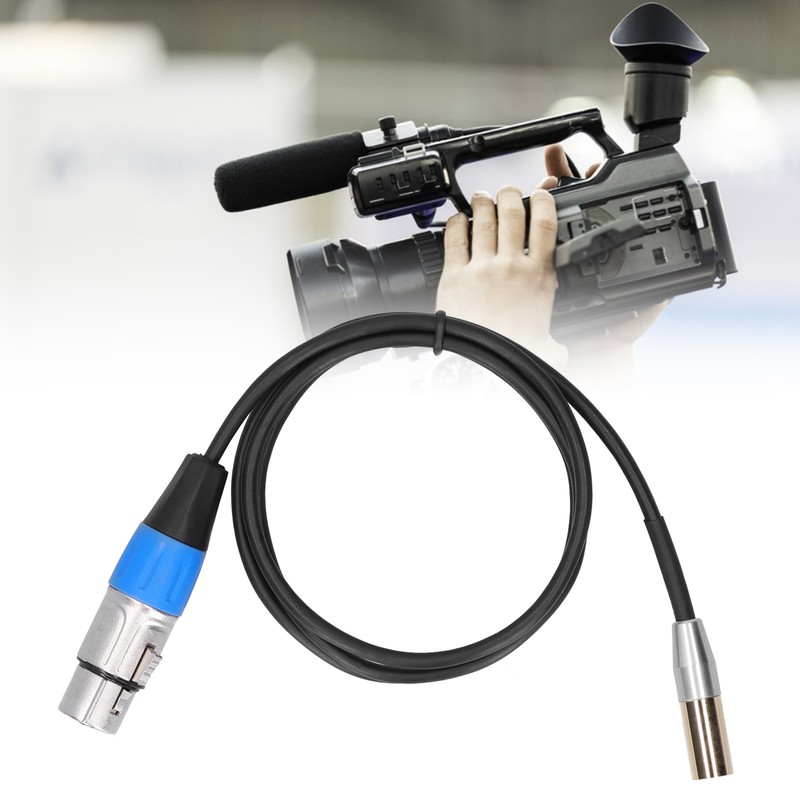 3Pin Audio Cable Mini Male to XLR Female Zinc Alloy