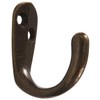 Hillman Hardware Essentials 852899 Clothes Hooks Antique Brass -2 Pack