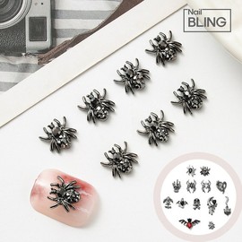 Halloween Metallic Zircon Nail Parts Tarantula / 할로윈 메탈릭 지르콘 네일파츠 타란튤라
