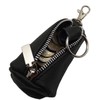 GENUINE LEATHER KEY BAG 1 Compartment in Black Made in