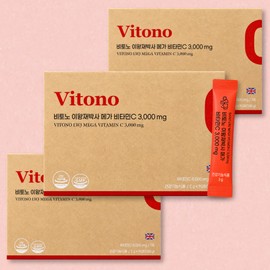 Lee Wang-jae Vitono Mega Vitamin C 3000mg UK-made high-content large-capacity powdered vitamin C 3 boxes 9 months / 이왕재 비토노 메가 비타민씨 3000mg 영국산 고함량 대용량 분말 비타민C 3박스 9개월