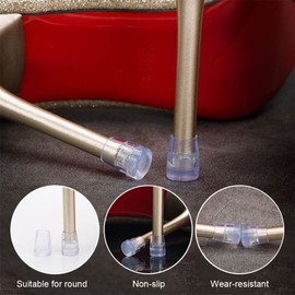 NIANOPKM 6 Pairs of Heel Protectors, Heel Protectors, High Heel Stopper Savers, Transparent, High Heel Protectors, Weddings and Other Formal Occasions (Width 1.1/1.3/1.5 cm), transparent