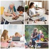Zapuno Laptop Lap Desk, Foldable Laptop Table Tray with 4