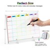 2025 Acrylic Desk Calendar with Light, 13.7"X10" LED Note Board