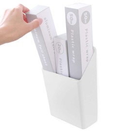 Oka PLYS Base White 8.5 x 6.1 x 3.1 inches (21.5 x 15.5 x 8 cm) Pris Base Wrap Stocker (with Velcro Closure)