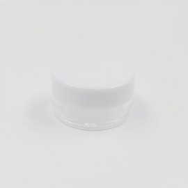 Altipia Empty bottle (White) 5g, clear plastic lid / 공병(화이트) 5g 플라스틱 투명 뚜껑