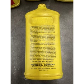 Pennzoil Vintage Pennzoil Outboard Motor Oil 1 Quart w/ Z-IP Boat Full Sealed Made in USA