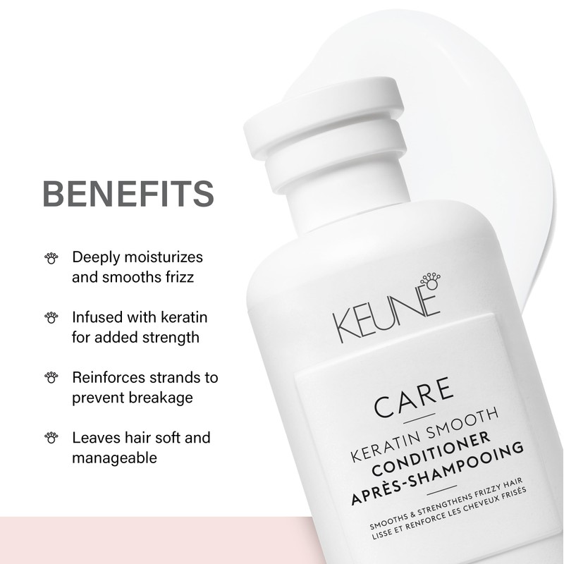 Keune Care Line Keratin Smooth Conditioner - Keratin Anti-Frizz Conditioner