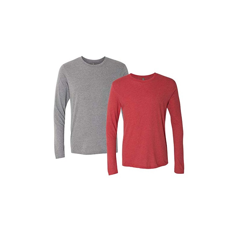 Next Level Men's Crew Neck Rib Knit Jersey