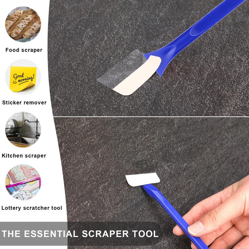 Car Crevice Cleaning Tool, 9 Pieces No-Scratch Plastic Scraper Tool
