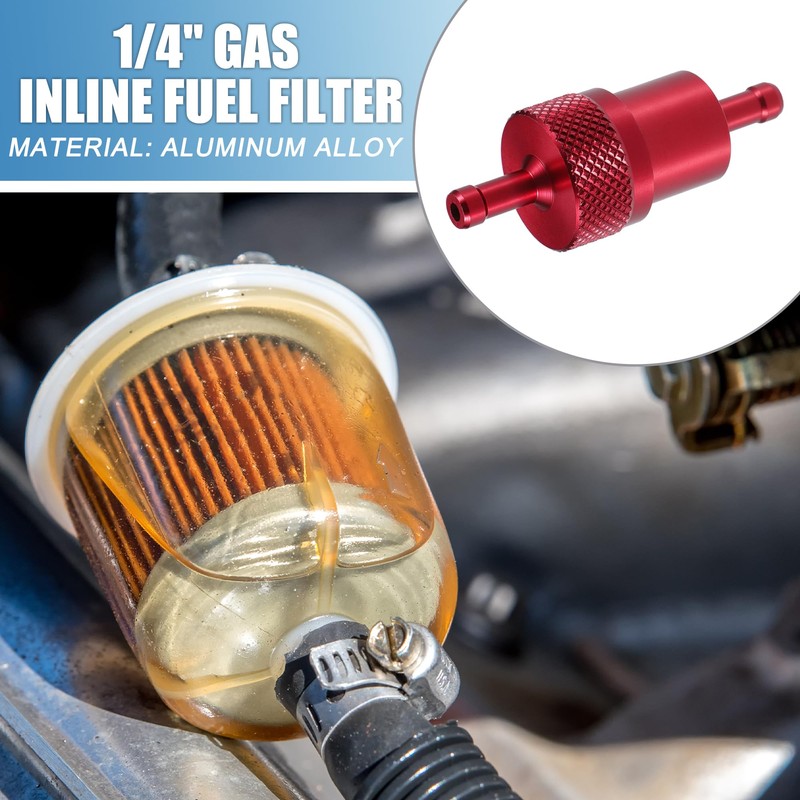 A ABSOPRO Universal Gas Inline Fuel Filter Gasoline Filter for